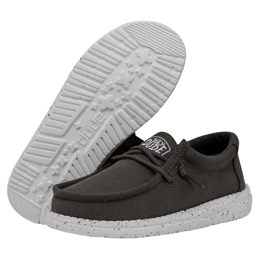 Wally Youth Slub Canvas - Dark Grey - Image 3