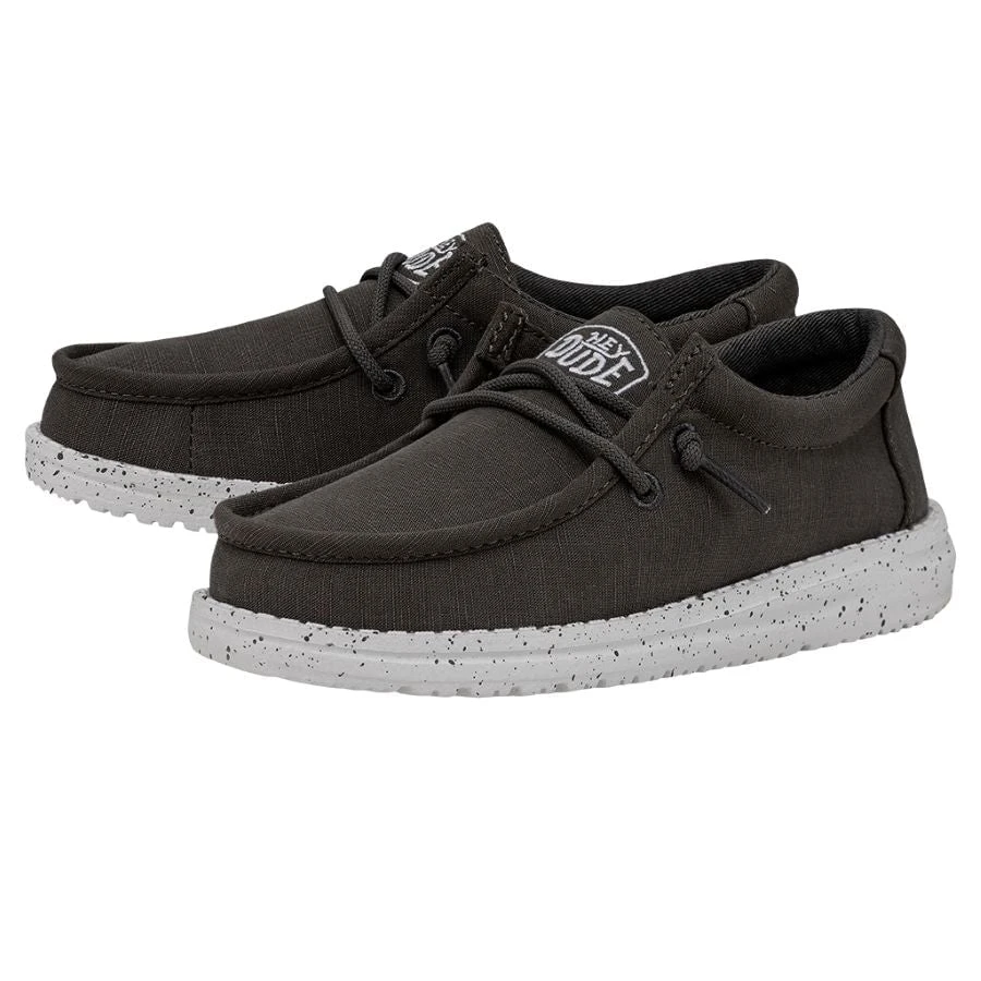 Wally Youth Slub Canvas - Dark Grey - Image 2